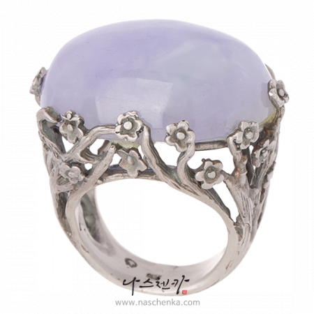 Lavender jade ring