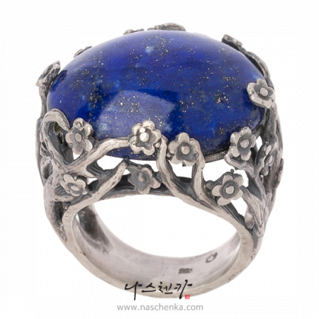 Silver wood ring No. 2