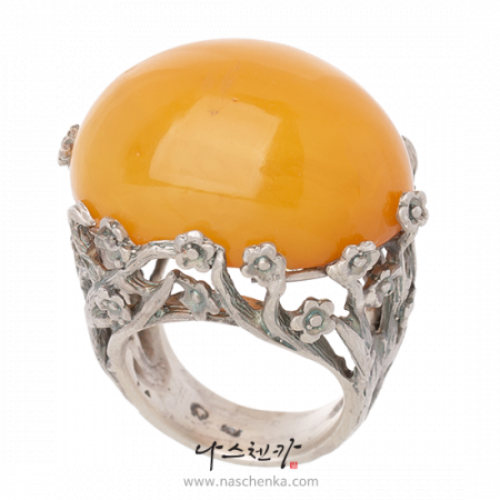 Amber wood garakji rings