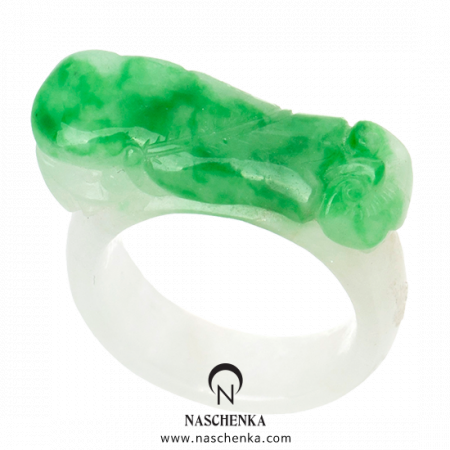 Solid jade gemstone garakji rings