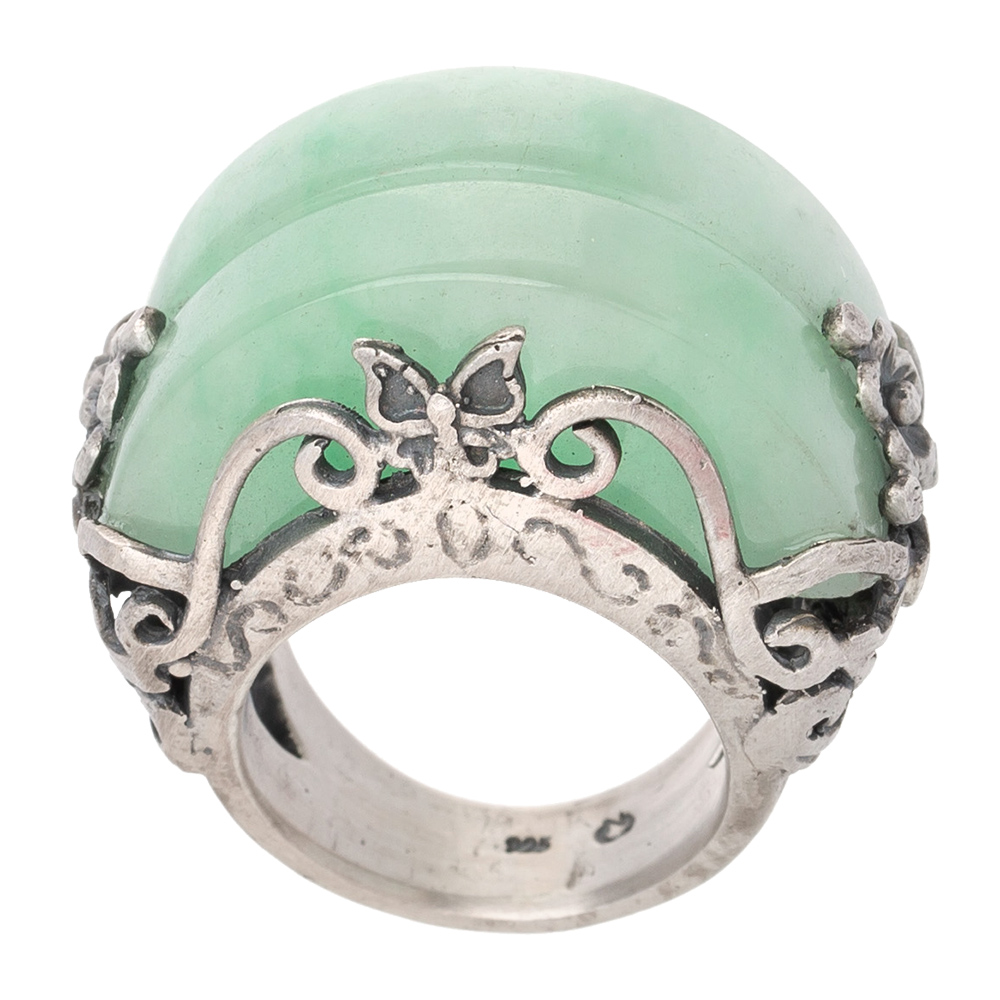 Jade silver garakji rings No. 3
