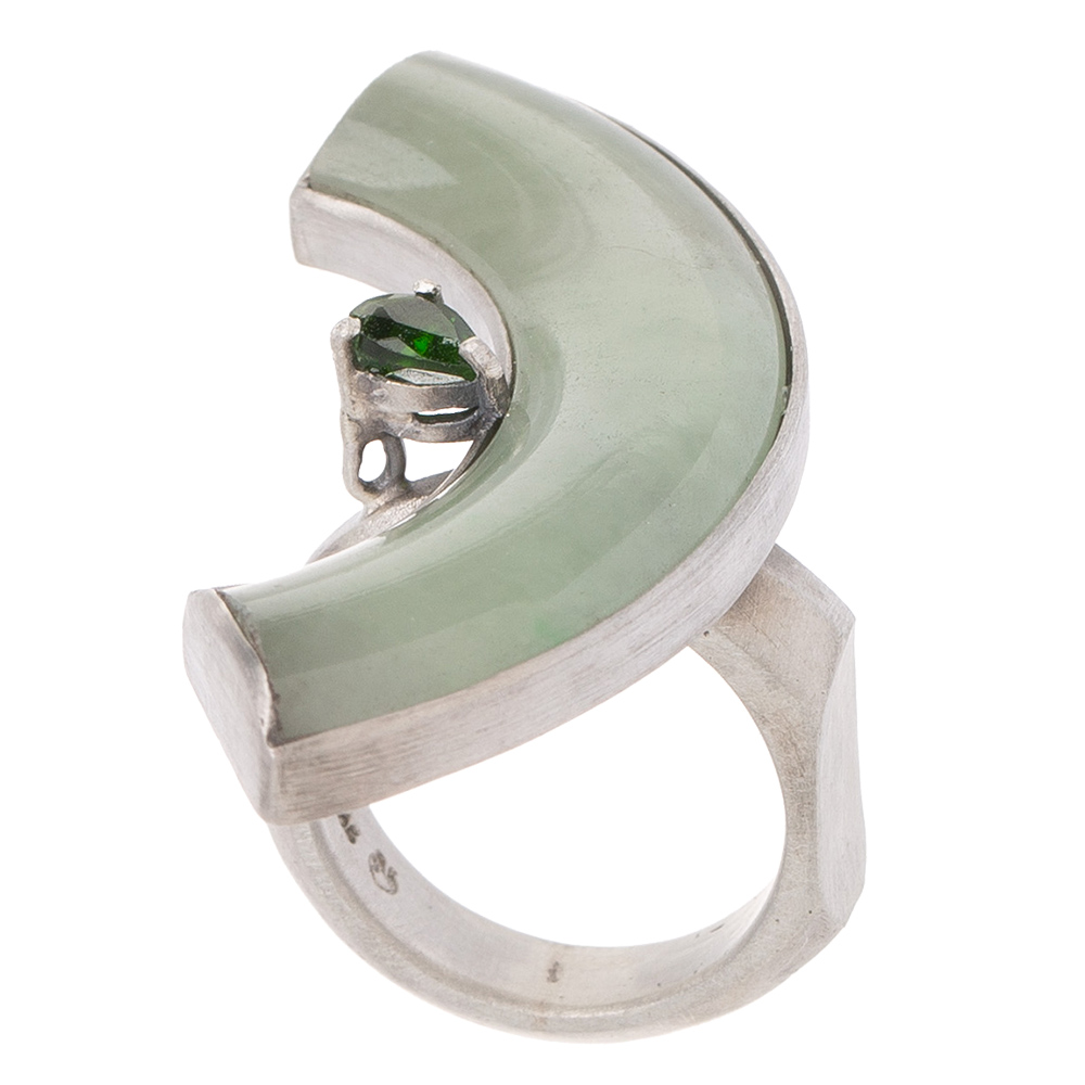 Jade gemstone garakji rings
