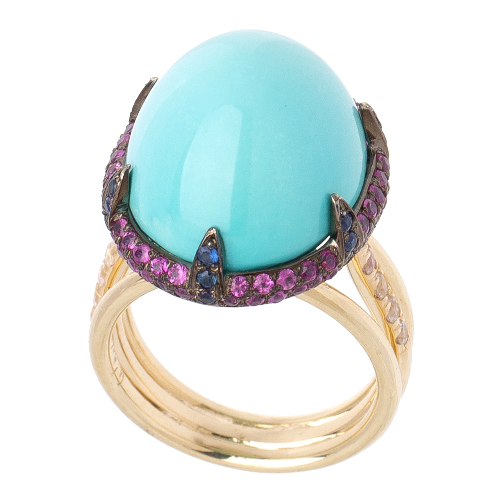 Turquoise gemstone ring No. 2