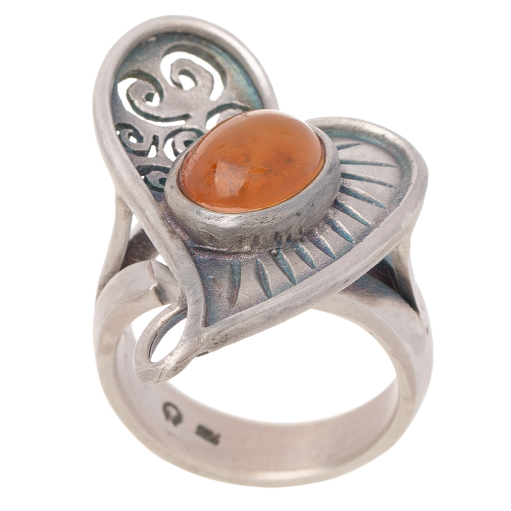 Gemstone silver ring