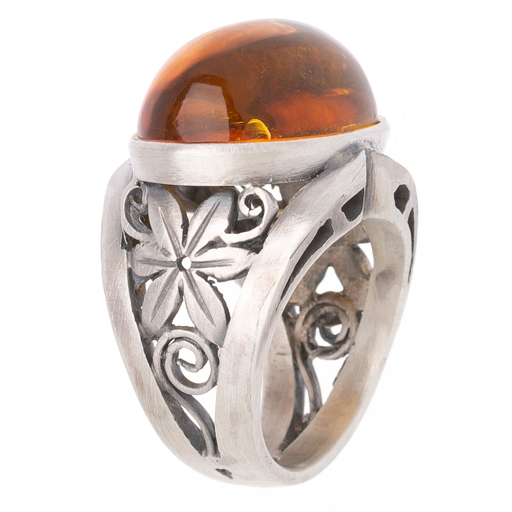 Amber gemstone garakji rings No. 3