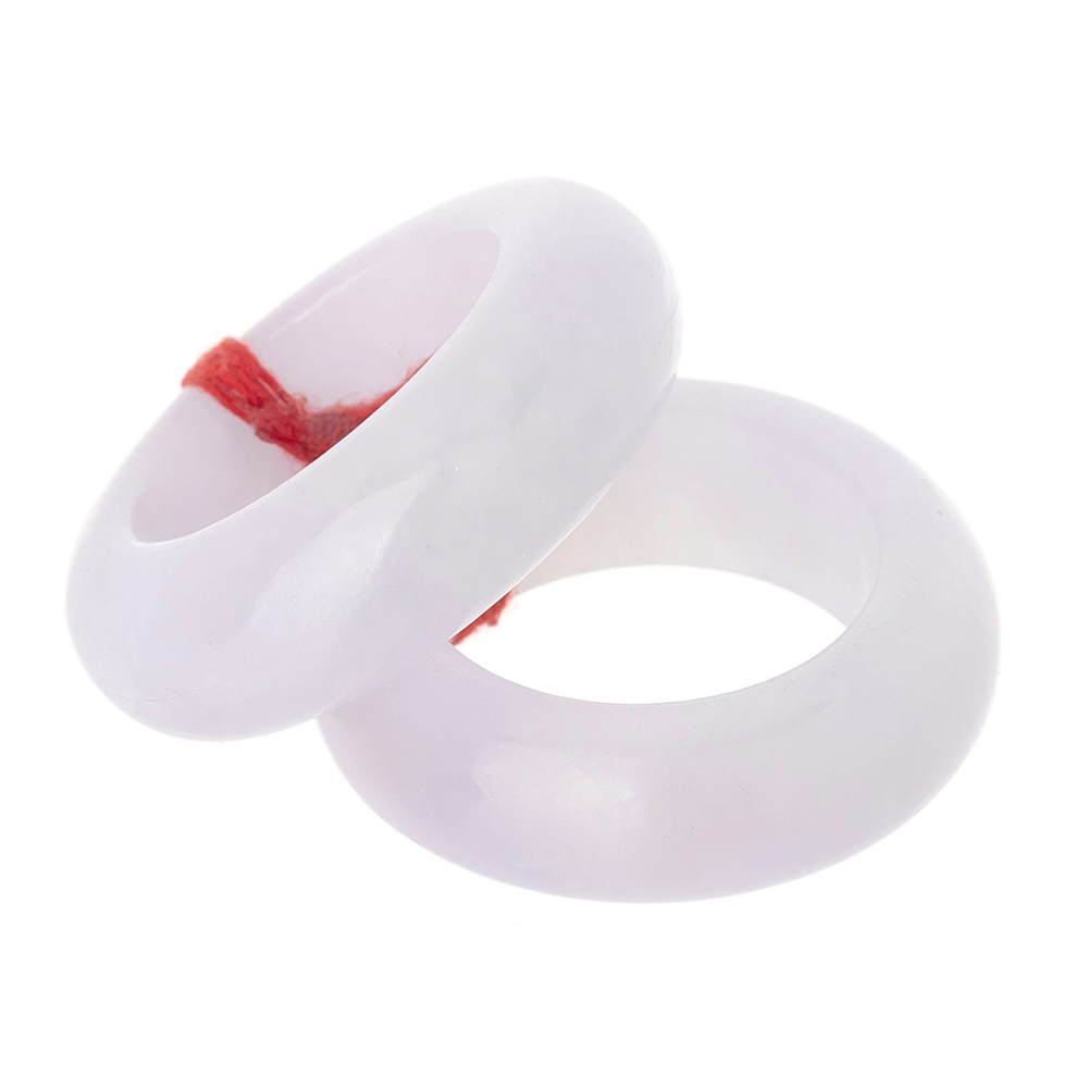 Solid lavender jade garakji rings