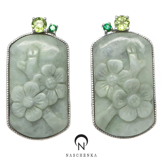 Jade earrings