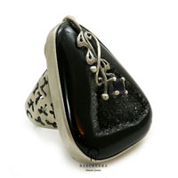 Amethyst silver ring