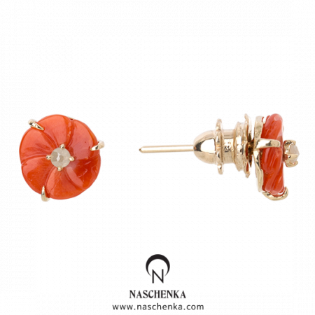 Coral earrings