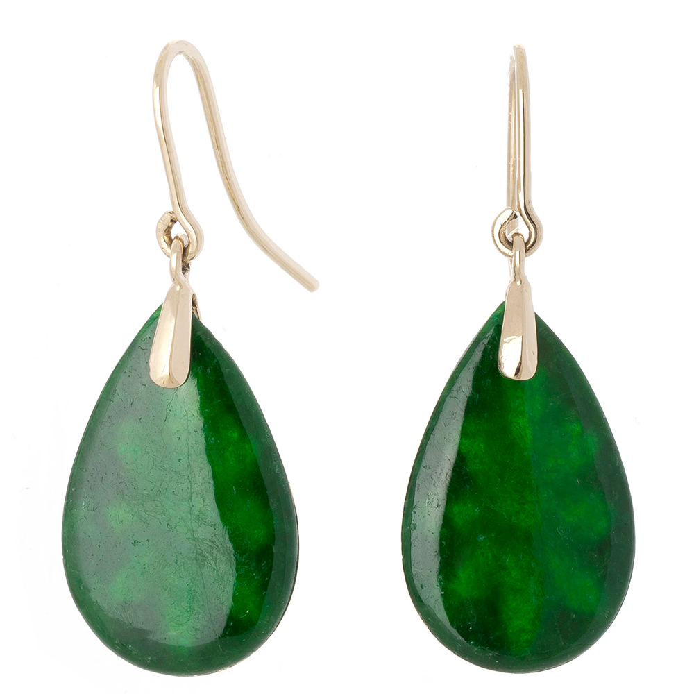 Jade earrings