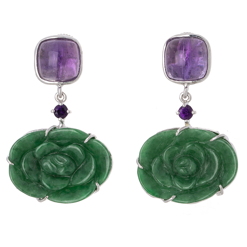 Jade earrings