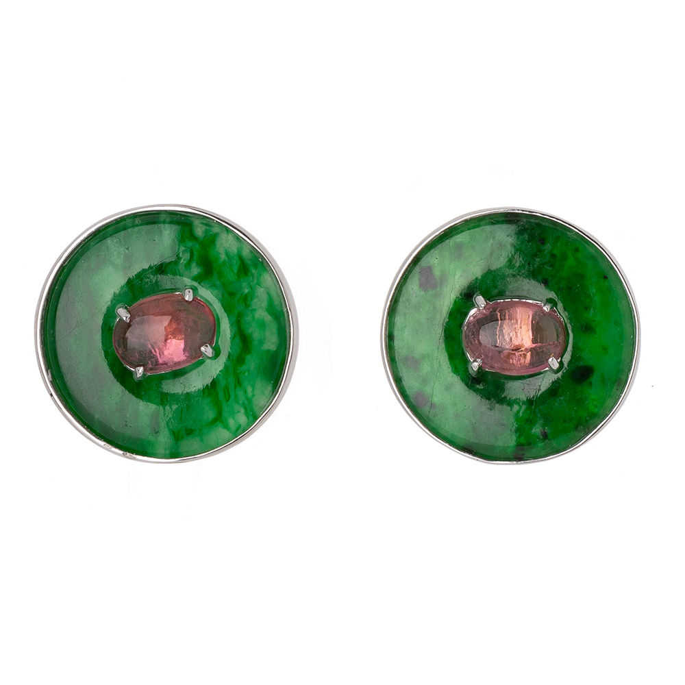Jade earrings