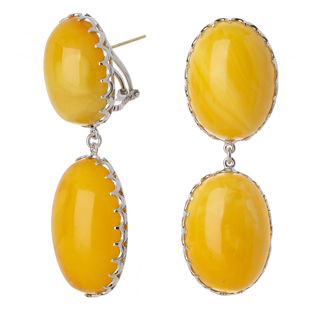 Amber earrings