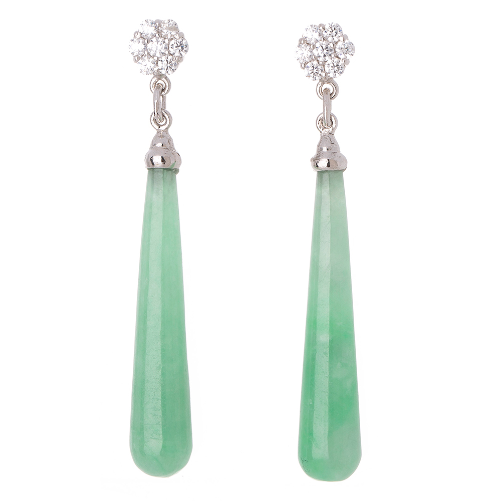 Jade earrings