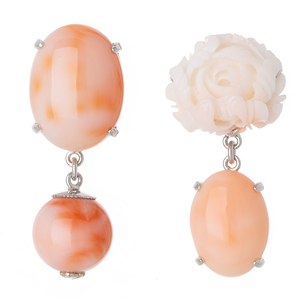 Coral earrings