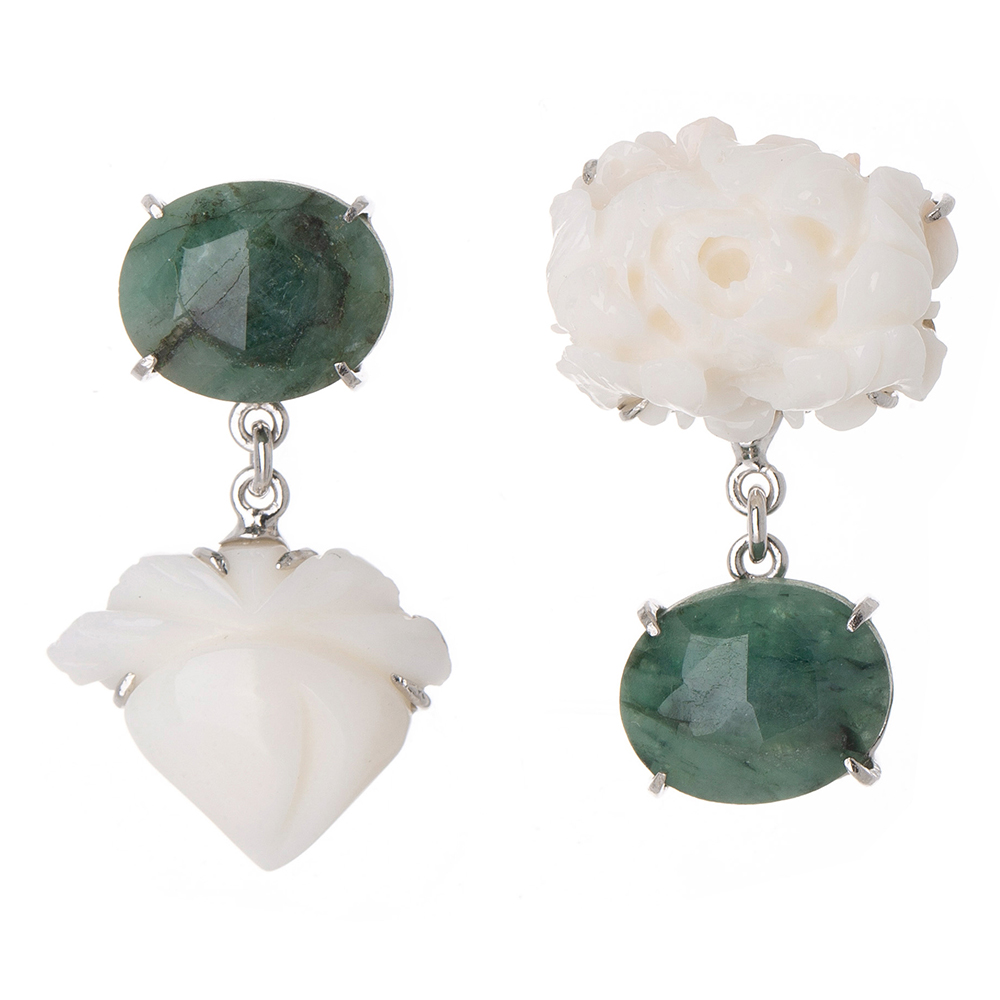 Coral earrings
