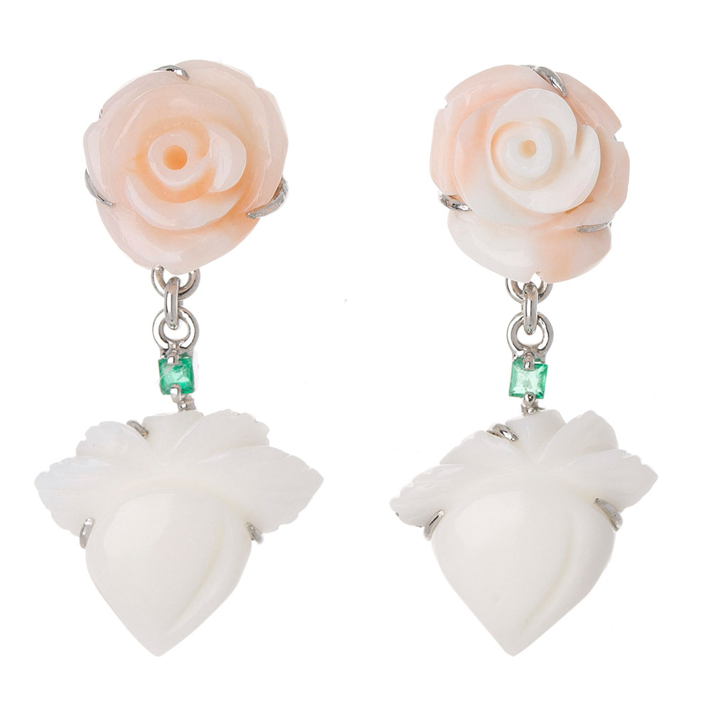 Coral earrings