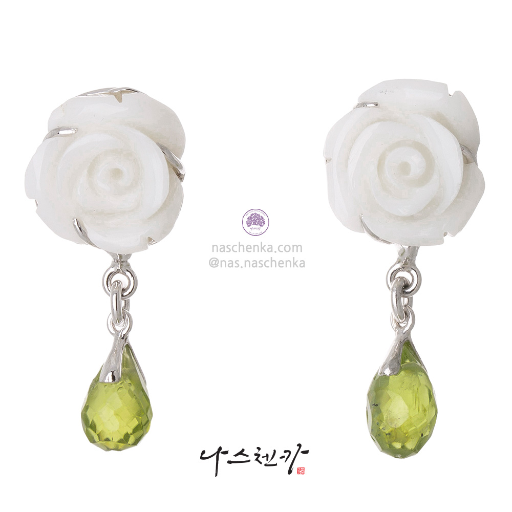 Coral earrings