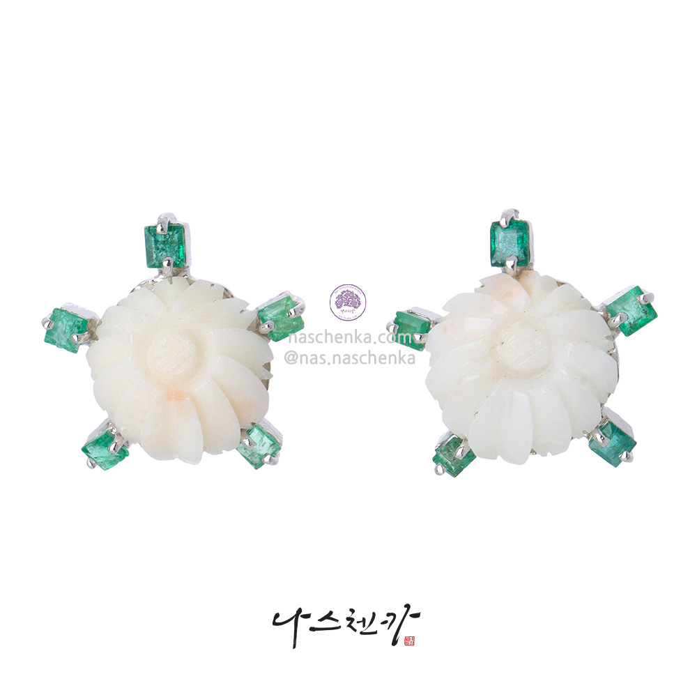 Coral earrings