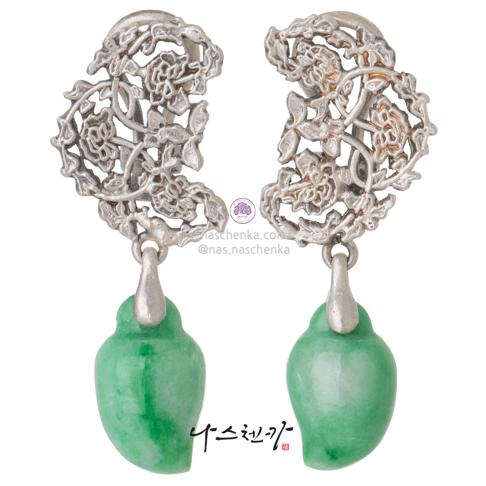 Jade earrings