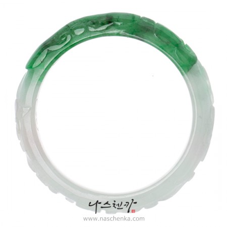 Solid jade bracelet