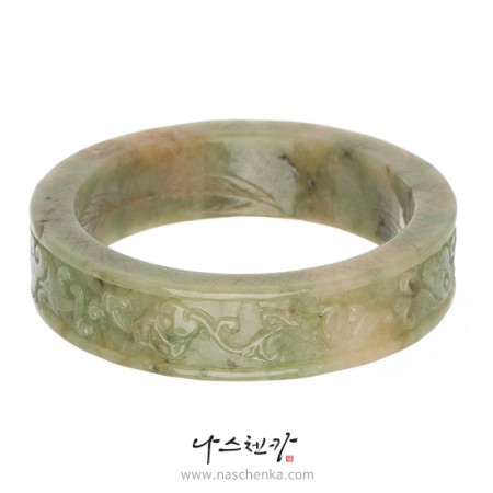Solid jade bracelet