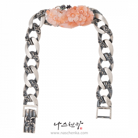 Coral silver bracelet No. 2