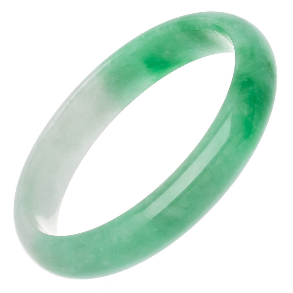 Solid jade gemstone bracelet