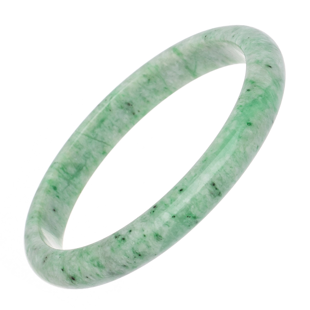 Solid jade gemstone bracelet