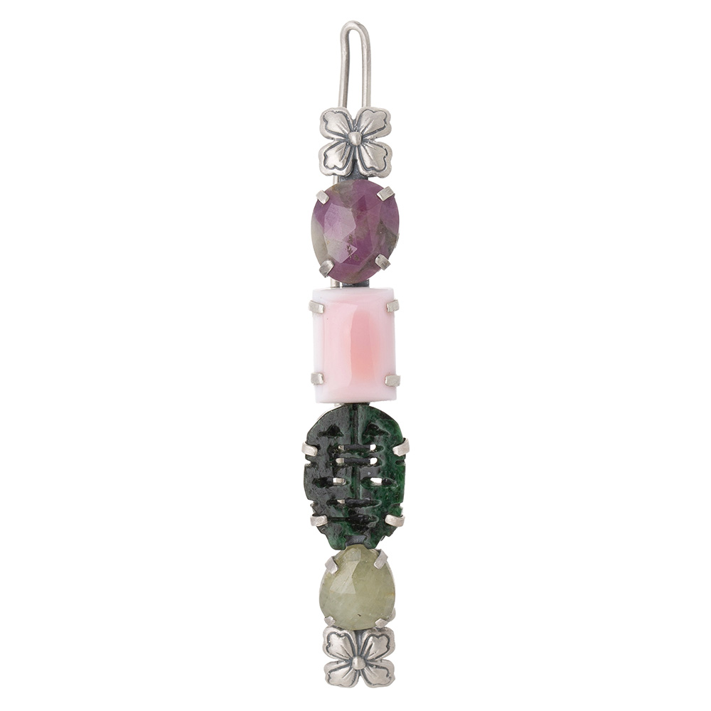 Jade gemstone hairpin