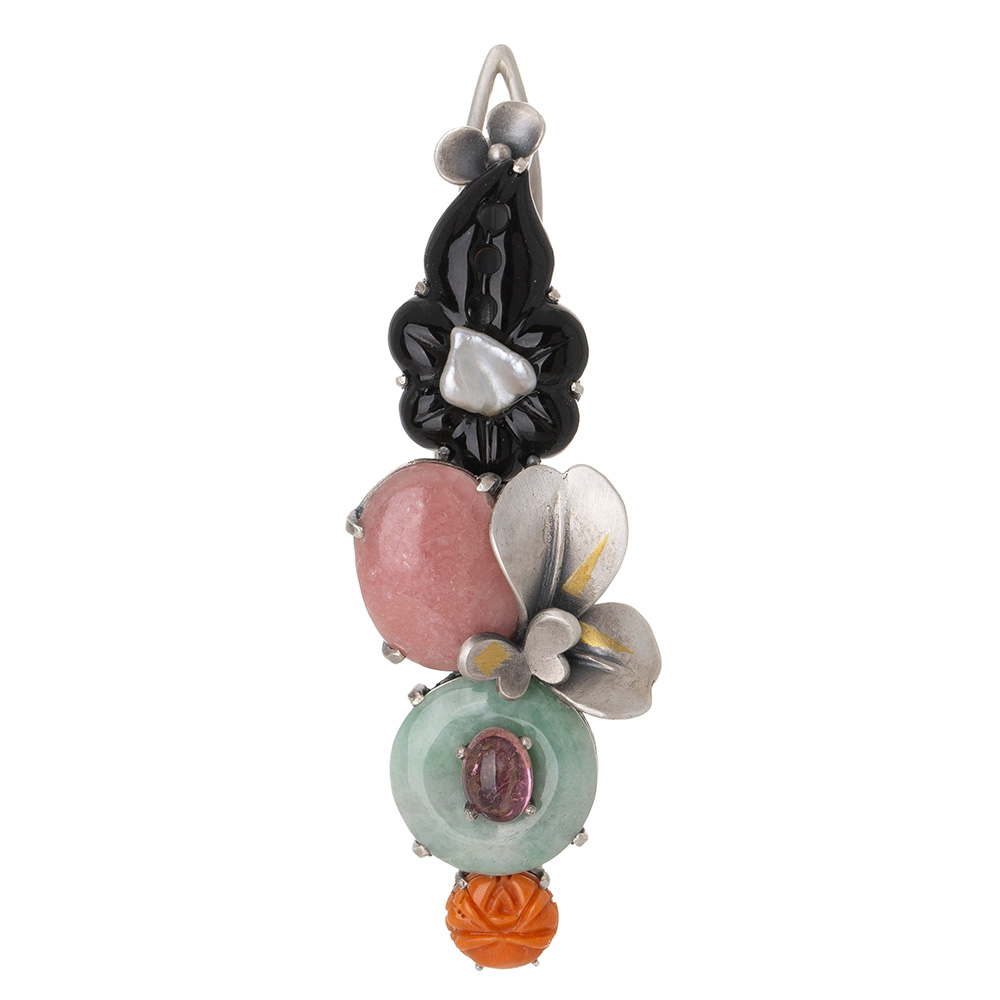 Jade gemstone hairpin