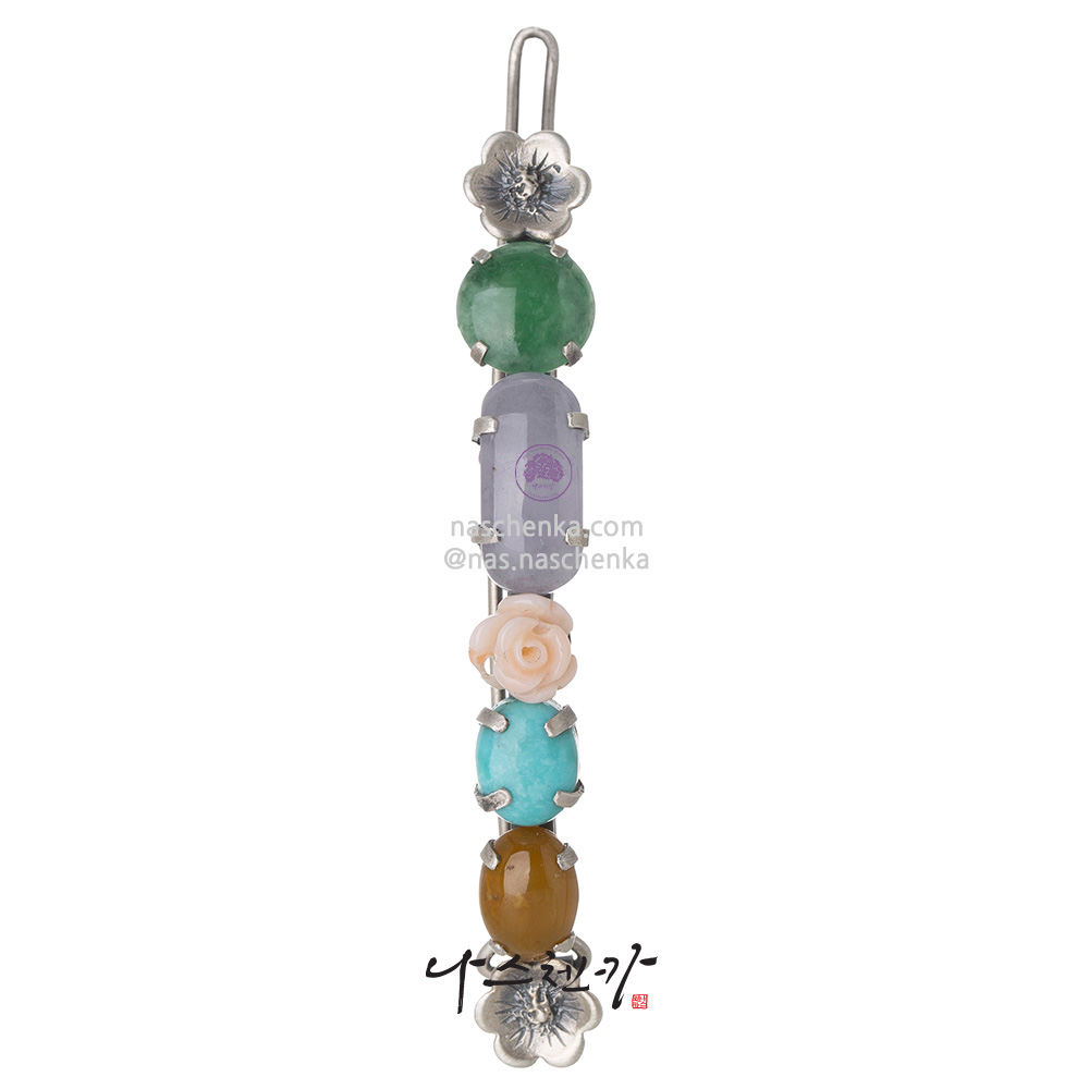 Jade turquoise hairpin