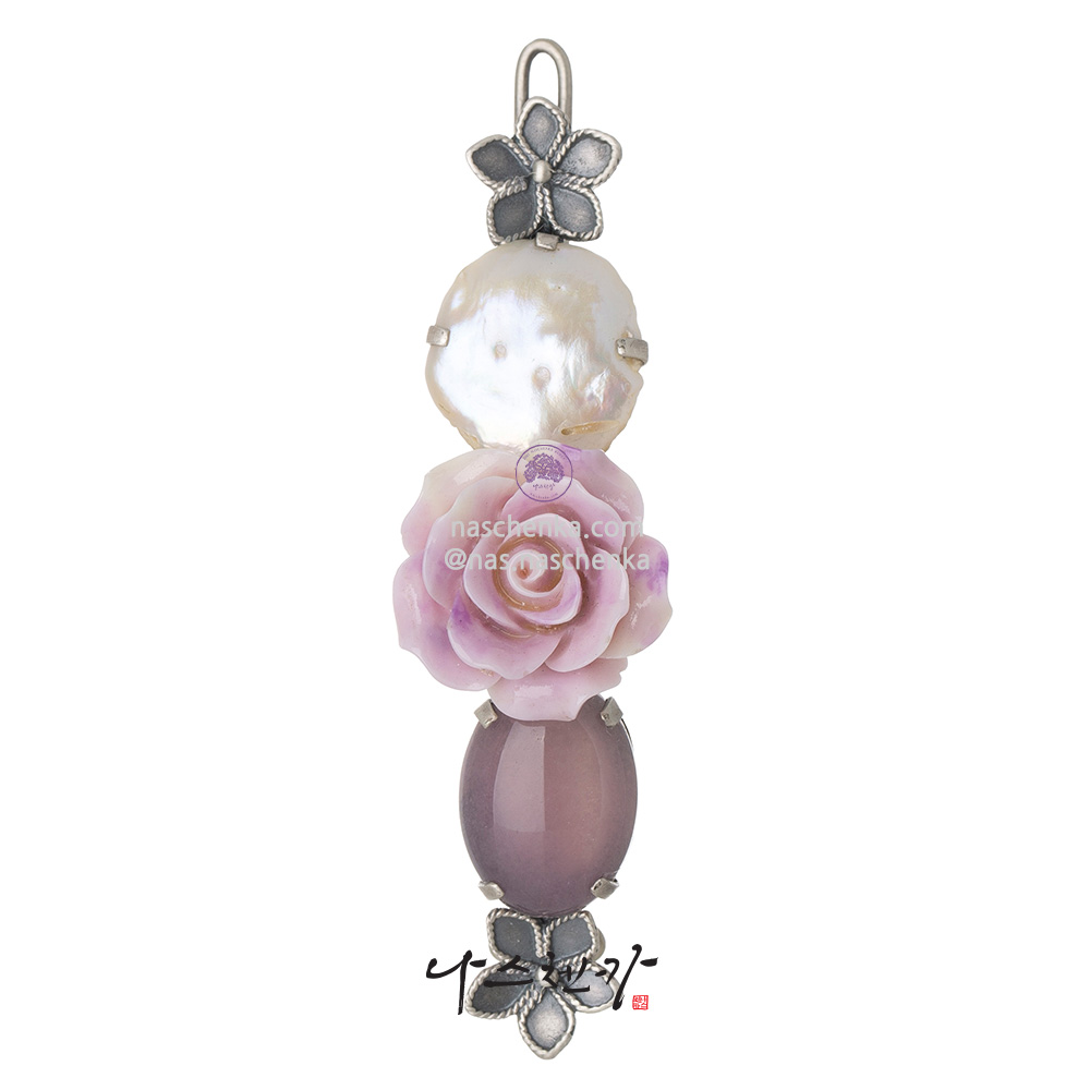 Pearl gemstone hairpin