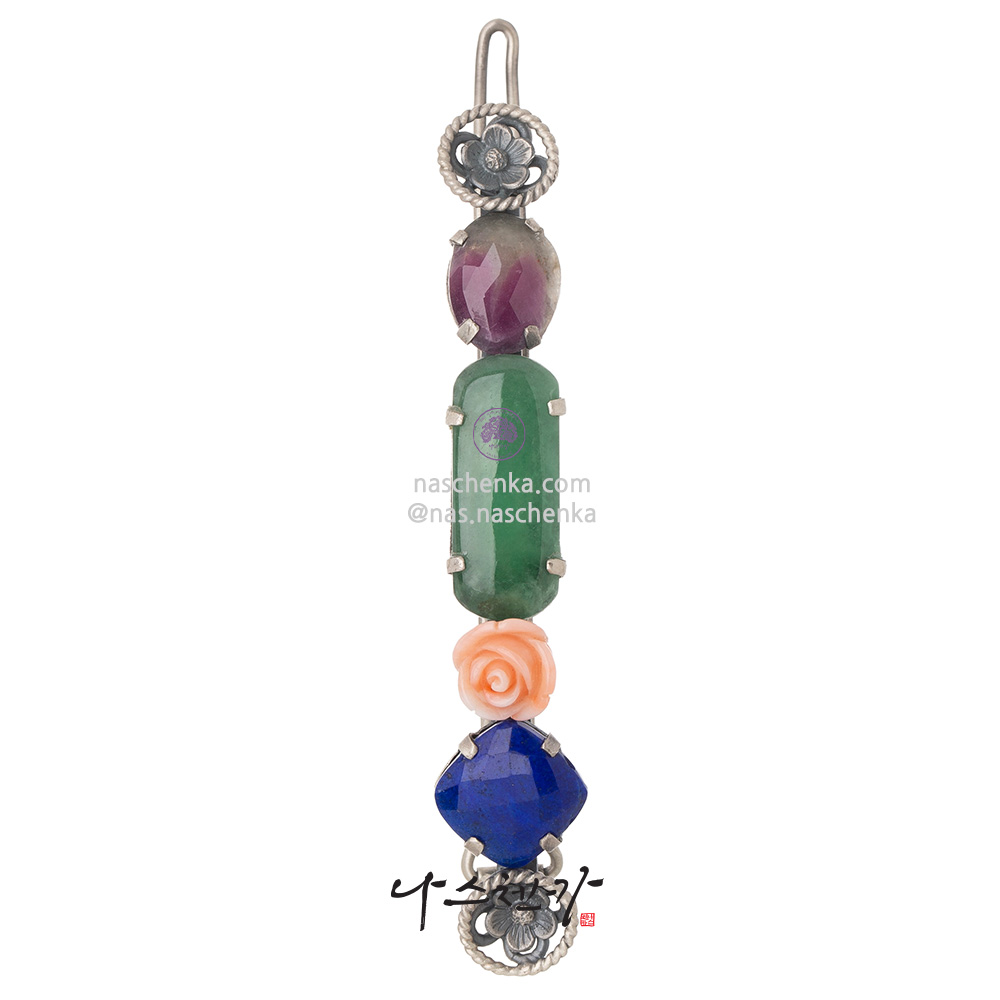 Pearl gemstone hairpin