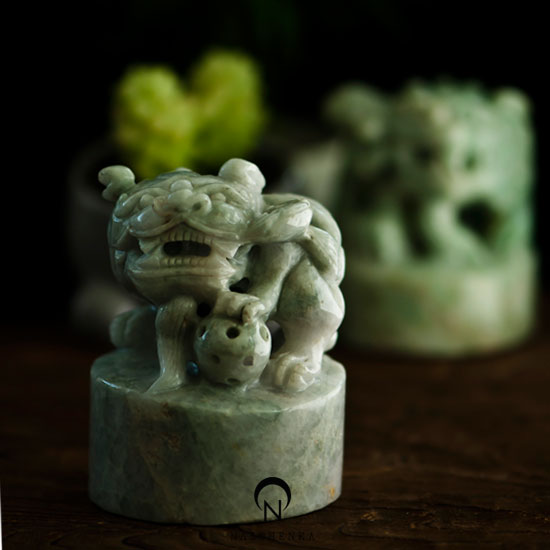 Jade heritage ornament