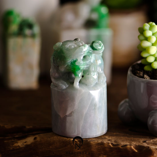 Jade heritage ornament