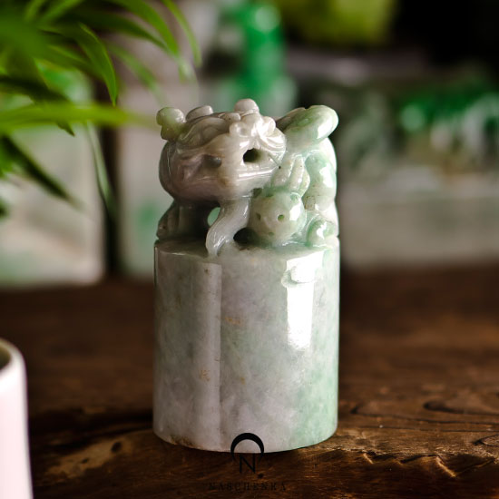 Jade heritage ornament
