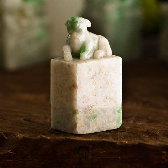 Jade heritage ornament