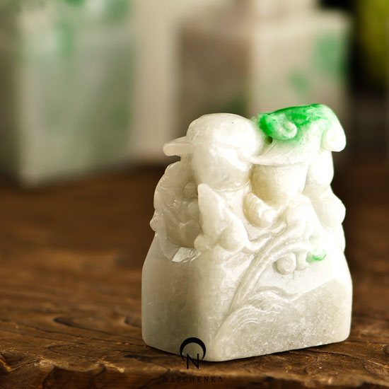 Jade heritage ornament