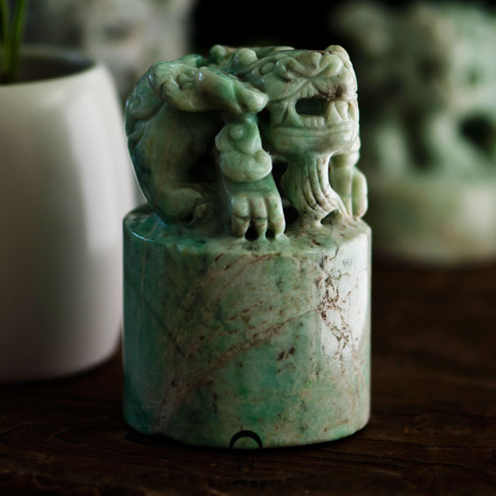 Jade heritage ornament