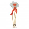Jade coral dwikkoji hair ornament