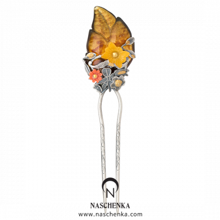 Amber binyeo hairpin