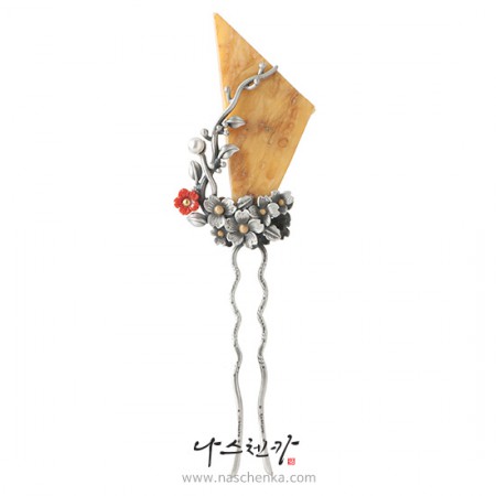 Amber binyeo hairpin
