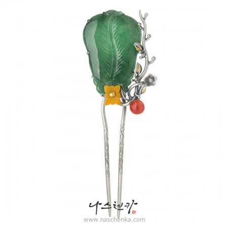Amber jade binyeo hairpin (Amber Binyeo)