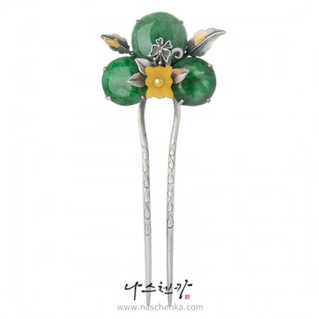 Amber jade binyeo hairpin (Amber Binyeo)