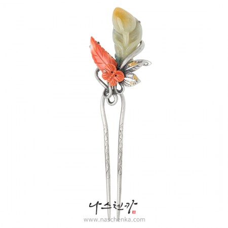 Jade coral binyeo hairpin (Jade Binyeo)