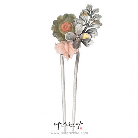 Jade coral binyeo hairpin