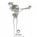 Phoenix silver dwikkoji hair ornament