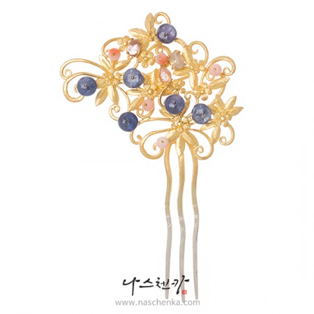 Silver dwikkoji hair ornament