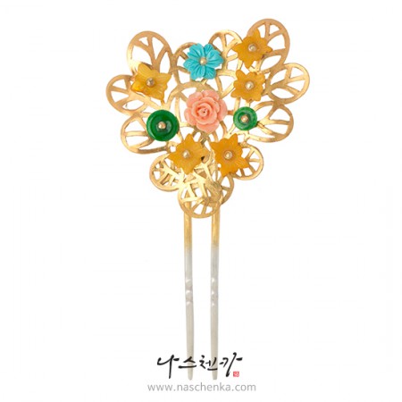 Silver dwikkoji hair ornament